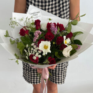 A Dozen Red Rose Bouquet