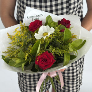 Trio Red Rose Bouquet