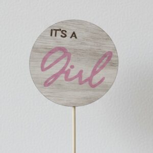 It’s a Girl Wooden Pick